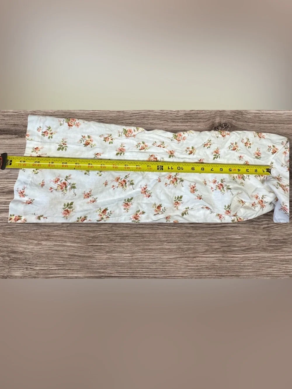 Creed Lace-Up Floral-Print Linen Pants SZ 4
